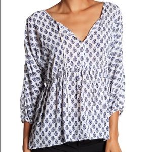 Soft Joie Tassel Tie Top